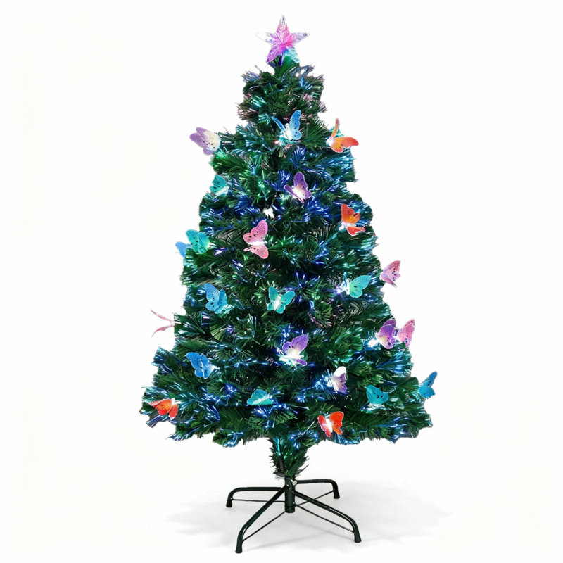 Lighted Artificial Christmas Tree, 6 ft.