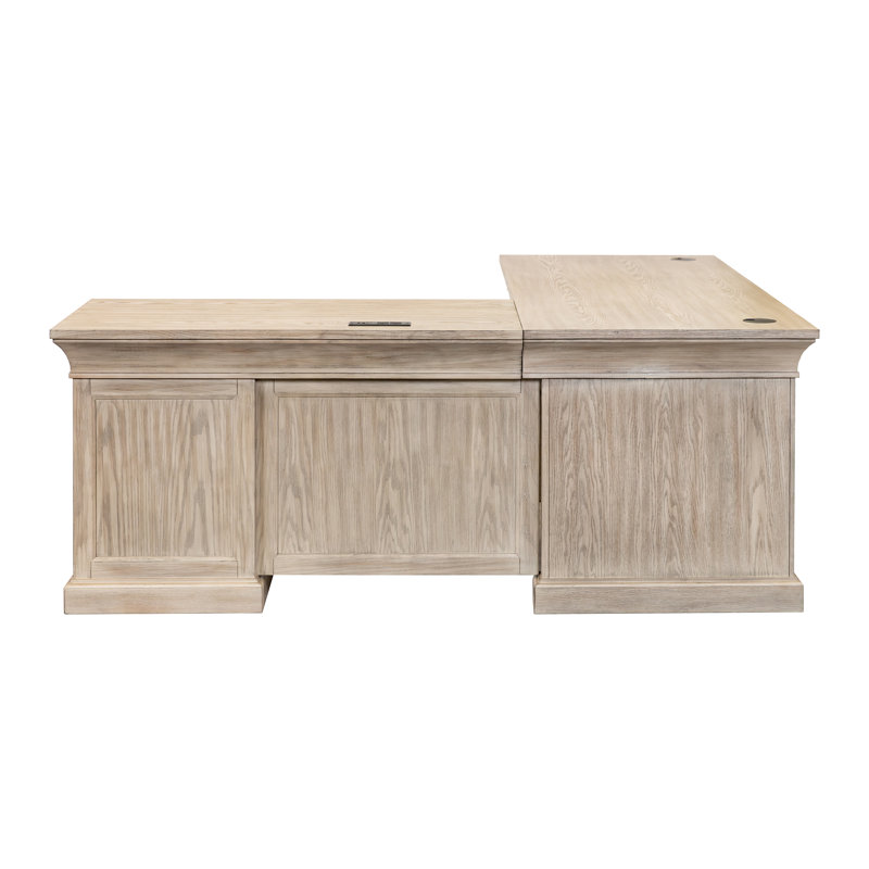 Bureau double caisson Traditional, Brun