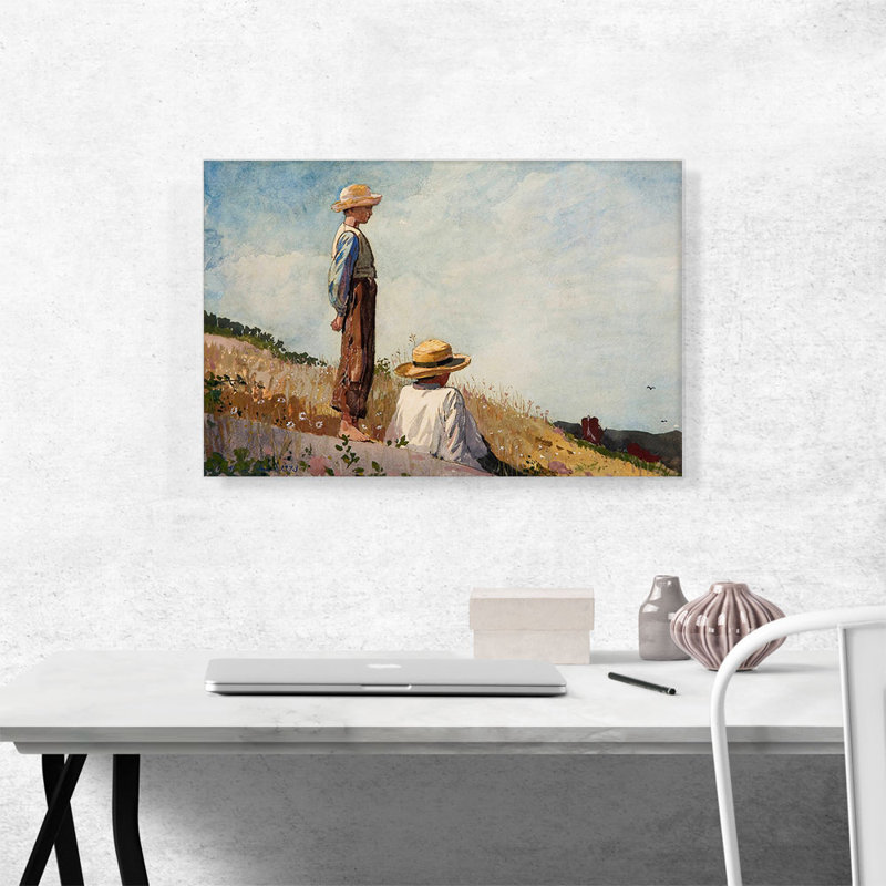 «The Blue Boy 1873» par Winslow Homer, reproduction d'art sur toile tendue, H 18 po x l 26 po x P 0,75 po