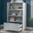 Coastal Bookcase With Lower Drawer, White finish