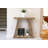 Natural Luxe A-frame Console Table