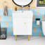 Meuble-lavabo 21,6 po avec lavabo simple en céramique-593080651