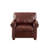 Modern Sofa Living Room Sofa Single Seat Chair With Wood Leg Burgundy Faux Leather-171438269