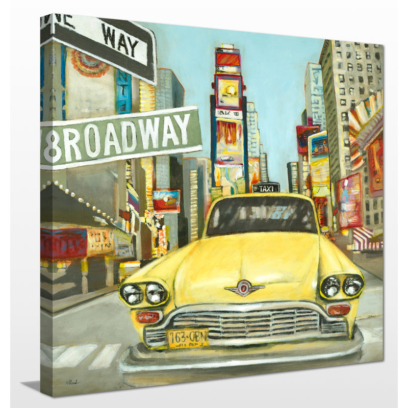 « new york », reproduction d’art sur toile tendue, H 18 po x l 18 po