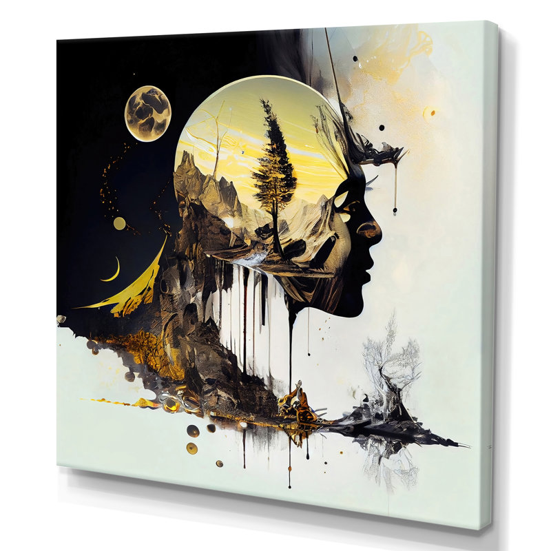 - Art mural moderne sur toile, L 16 po x H 16 po, Toile tendue