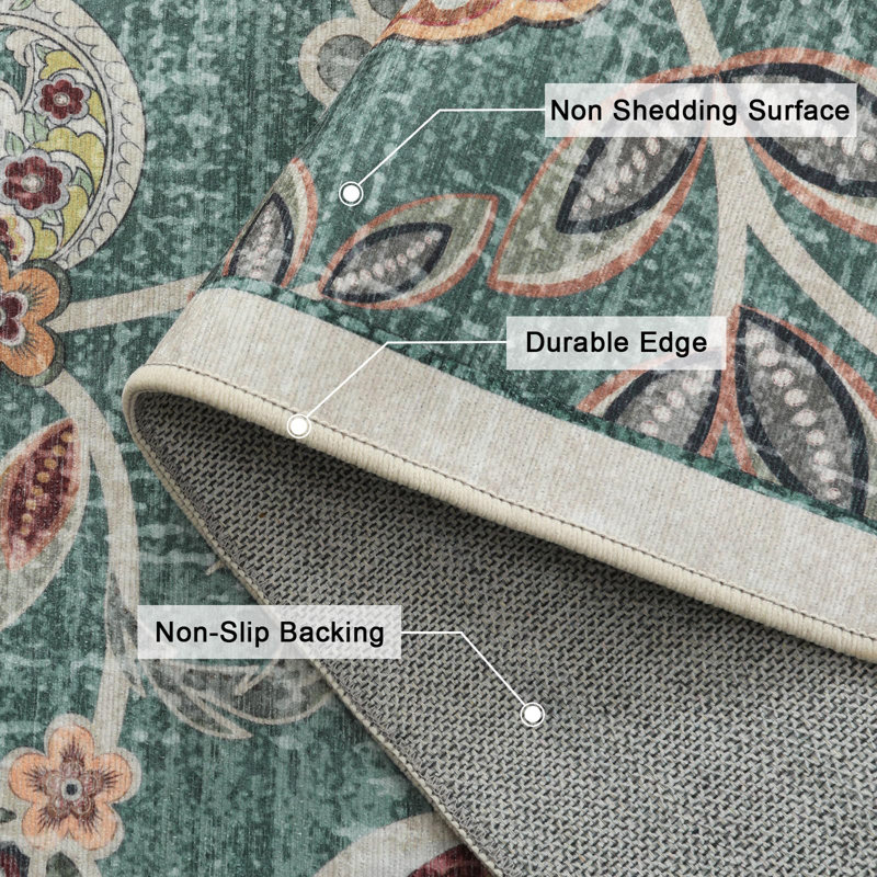 Tapis papillon lavable à la machine Fedirko - un tapis décoratif multifonctionnel adapté au salon et à la chambre à coucher