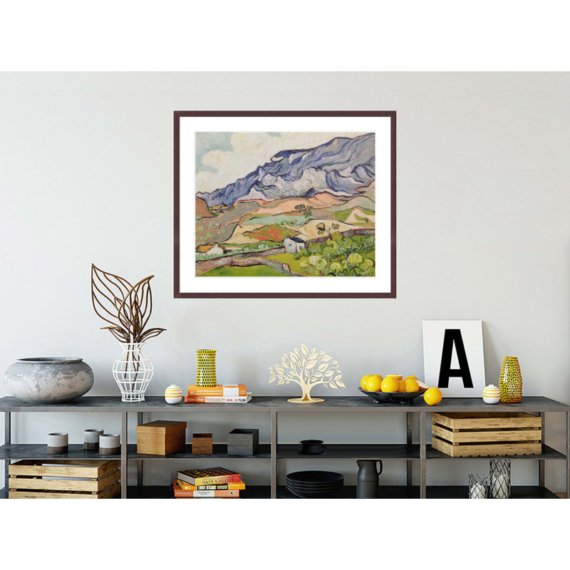 «The Alpilles» par Vincent van Gogh, impression giclée encadrée, H 33,5 po x l 39,81 po