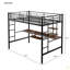 Lit mezzanine avec bureau et tablette