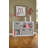 6 Cube Storage Shelf Organizer Bookshelf With Back Panel, Easy Assembly, Wood, White Finish