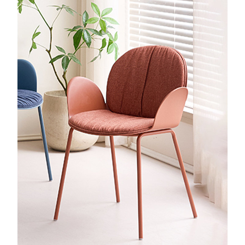 Chaise de salle à manger Nordic Minimalist, Rouge