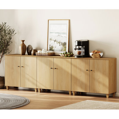 Lysiane 6-Door Buffet Cabinet Sideboard For Kitchen Dining Room