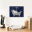  «Floral Bath 1 Indigo» par Courtney Prahl, art mural sur toile, 16 po x 12 po-277021756