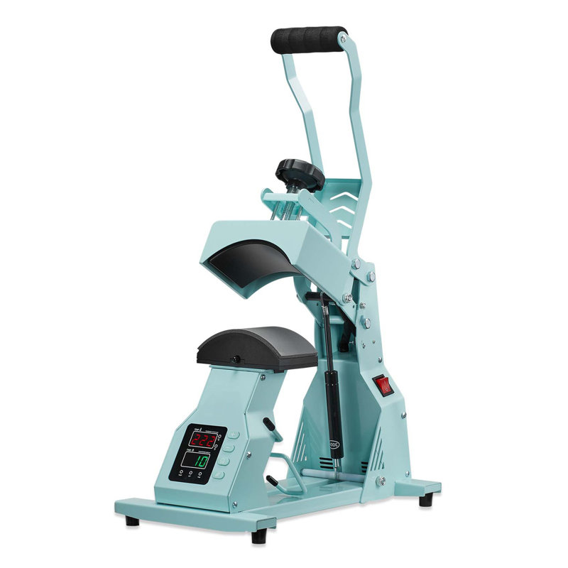 Machine à presser la chaleur 2-en-1 Green avec double platine et commande numérique pour une personnalisation personnalisée du capuchon