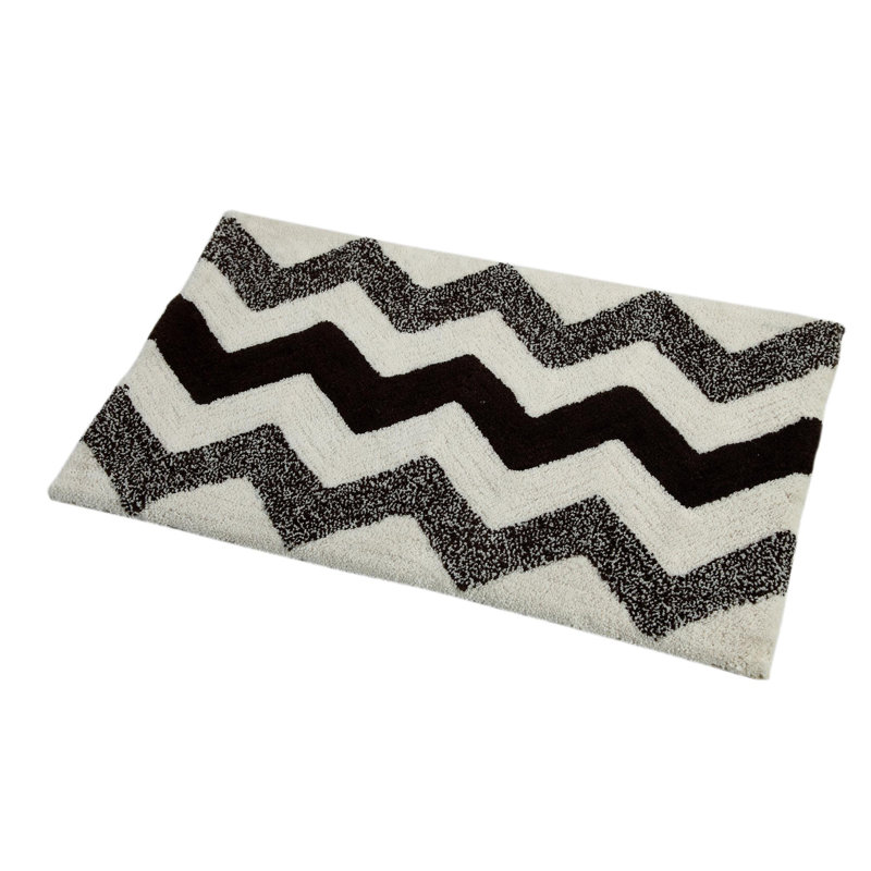 Tapis pour salle de bain Erickson, Ivoire brun
