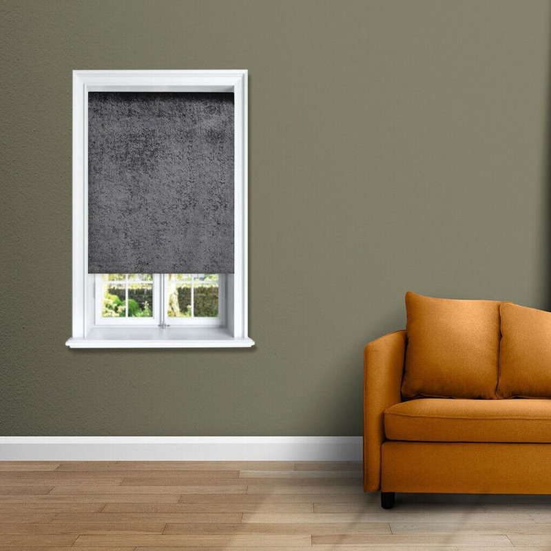 Roller Blind, Charcoal, 120cm W x 165cm L