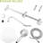 10Inch Shower - Dual Heads, 5 Water Outlet Modes, Wall Mounted, Bathroom Accessory Part-121169421