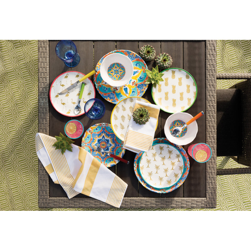 Serviette de table en coton Newlyn, Jaune