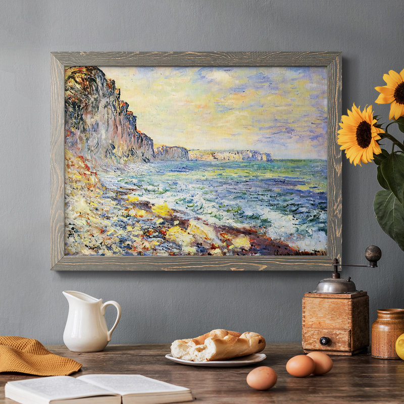 Morning by the Sea, 1881, reproduction d'art sur toile, Encadré gris, H 14 po x l 20 po x P 1,5 po