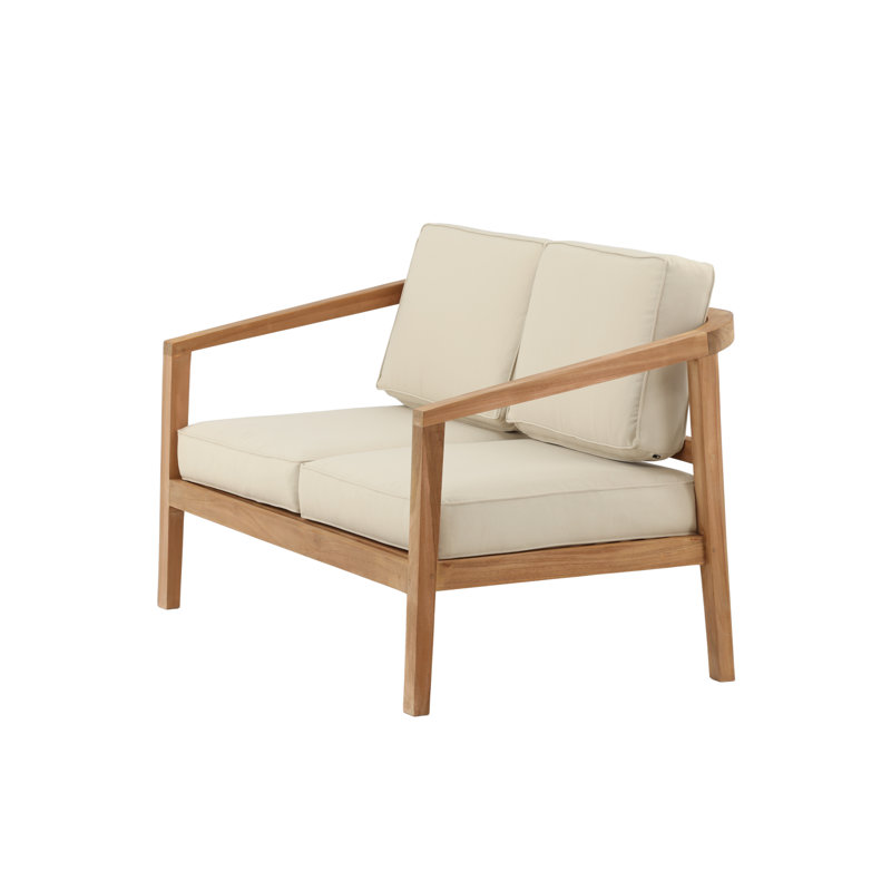 Plessis 130cm Wide Loveseat with Cushions