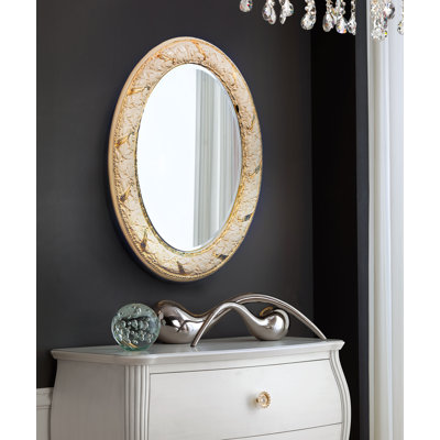 Boettcher Wood Flat Wall Mirror