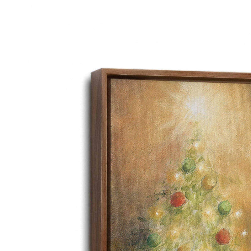 «Santa Christmas Dreams» par Dogwood, Toile avec cadre, Brun, L 32 po x H 48 po