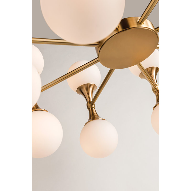 Astoria 16 - Light Chandelier, Aged Brass
