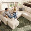 Canapé modulaire en U avec rangement Abramson-875984334