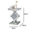 Pedestal Glass End Table