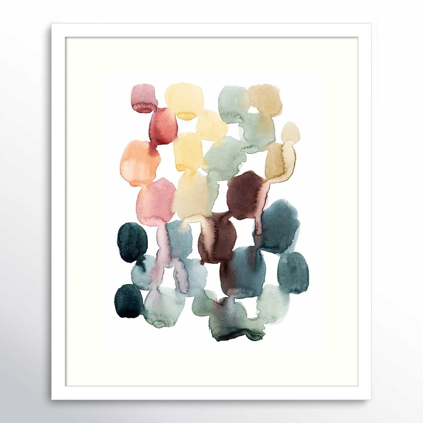 Desert Stones II by Grace Popp, 25" H x 21" W, White Framed Paper