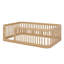 Structure de lit en bois avec clôture-1192746875