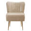 Chaise d'appoint d'appoint avec pieds dorés-1615941528