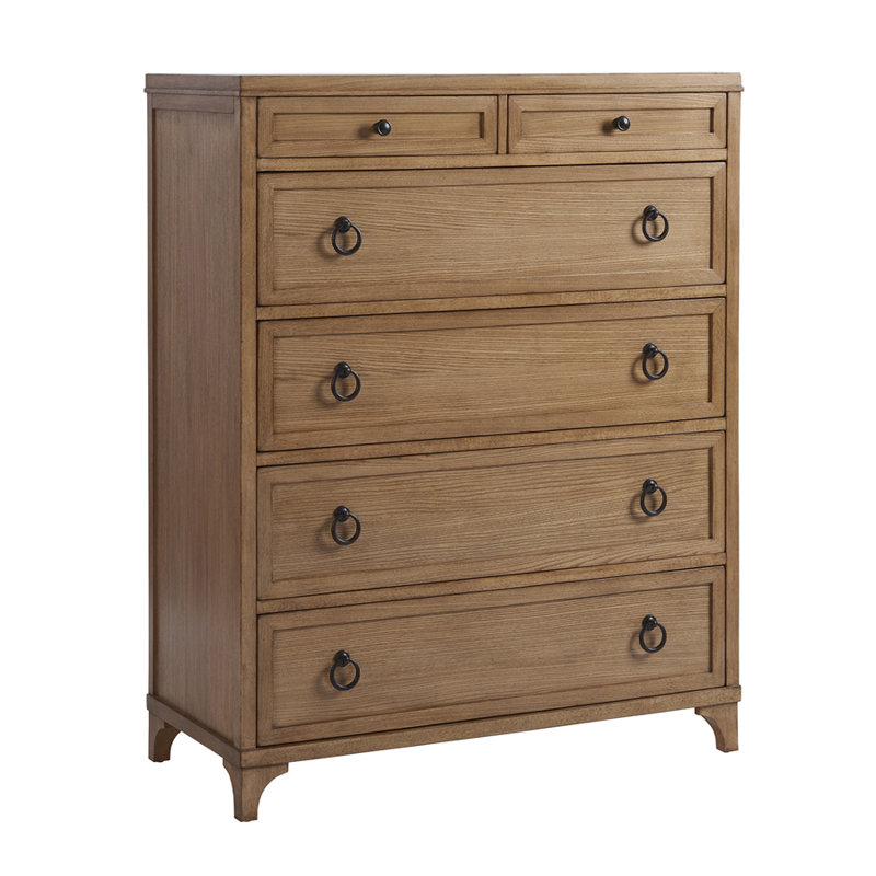Newport Solid Wood 44'' W 6 - Drawer Dresser, Sandstone