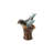 Hand-Painted Stoneware Bird Vase