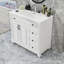 Meuble-lavabo 36 po avec lavabo en céramique, tiroir rabattable et portes-544259839