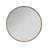 Burled Round Mirror