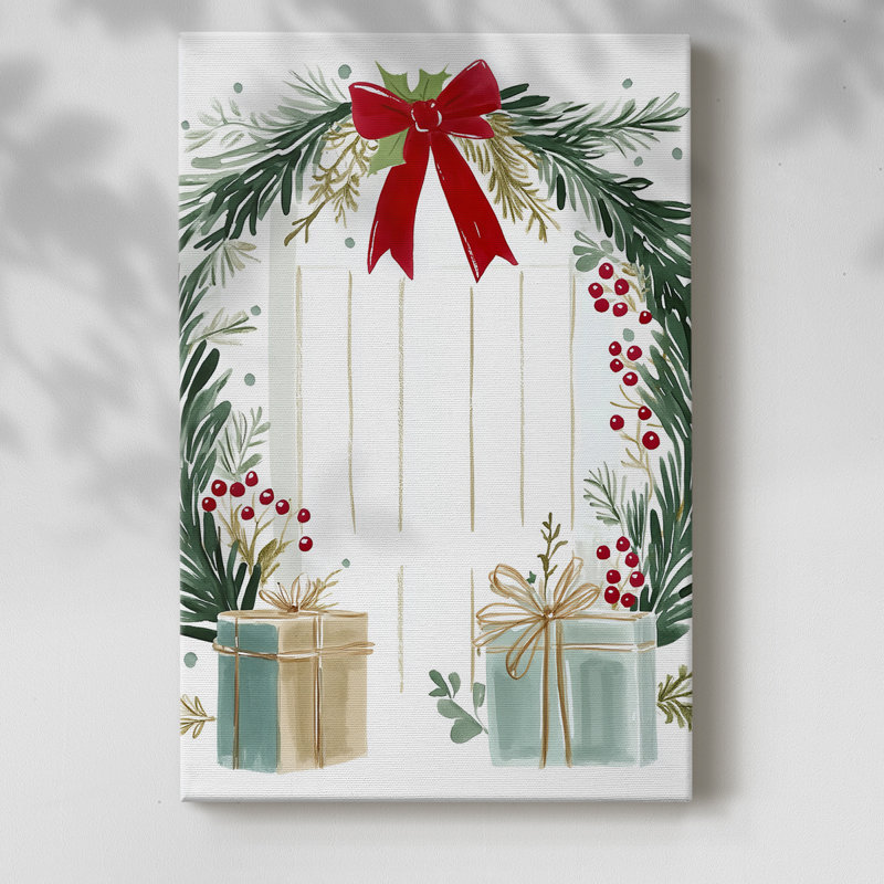 Art des Fêtes de Noël - Toile tendue avec châssis DCCDXCIX, H 60 po x l 40 po