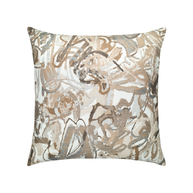 Graffiti Square Indoor / Outdoor Pillow Cover & Insert, 20"H x 20"W, Multicolor