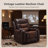 Abba Ambridge Crovetti Air Leather Rocker Recliner Chair Single Sofa with Diamond Stitching-1321626545