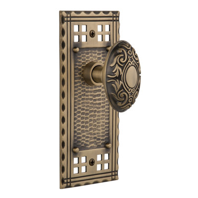Craftsman Plate with Victorian Door Knob