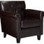 Fauteuil club en brun pour un temps de lecture confortable