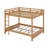 Wood Queen Size Bunk Bed With Ladder-1612624275