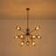 Lustre sphérique Art déco à 12 lumières en verre dégradé de style Sputnik-1199518896