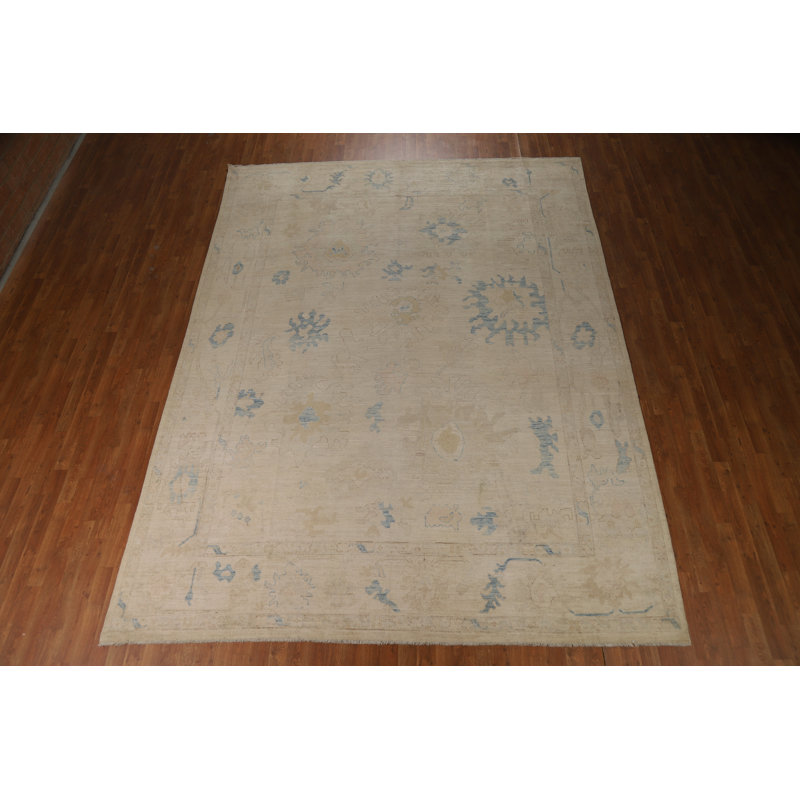 Vegetable Dye Oushak Turkish Area Rug 9x12