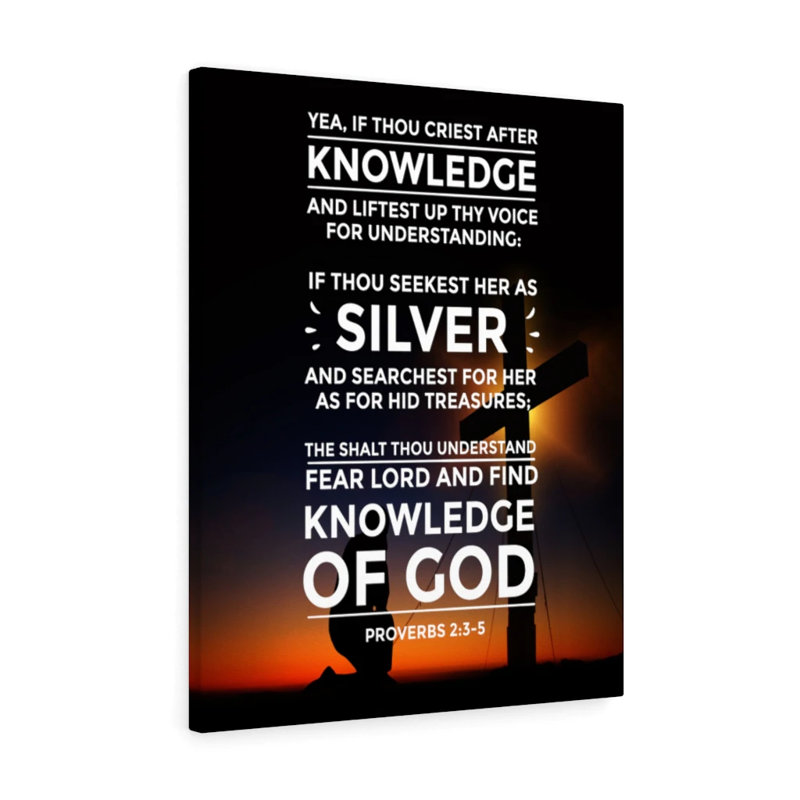Knowledge Of God - Wrapped Canvas Print, 76cm H x 61cm W