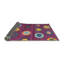 Tapis géométrique mauve / beige / vert-1910899770