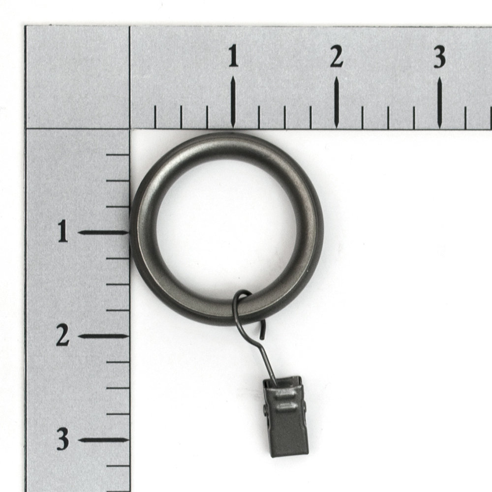 Vasios Curtain Rings, Pewter