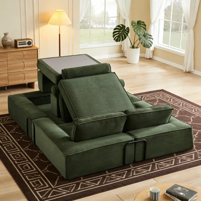 Large modern corduroy sofa can be freely combined, suitable for living room, parent-child castle, building block sofa