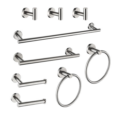 9 - Piece Bathroom Hardware Set