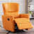Similicuir orange