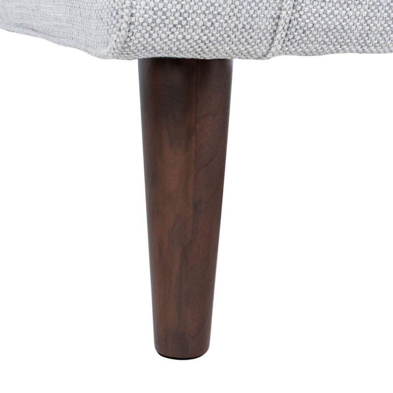 Amareon Upholstered L-Shaped Sectional, Light Gray Linen, Left Hand Facing